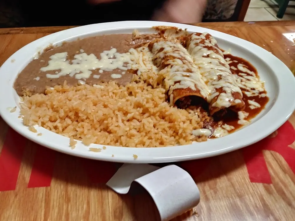 Combo 24 My Way 1 Chile Relleno Stuff with Chicken and Queso Sauce 1 Chicken Burrito and Rice